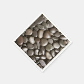 Serviette En Papier Black River Rock Nature Zen Pebble (Coin)