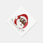 Serviette En Papier Black Santa Clause, dessin (Coin)