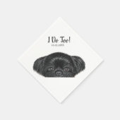 Serviette En Papier Black Shih Tzu Cocktail Mariage de serviettes (Coin)