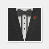Serviette En Papier Black Tuxedo (Devant)