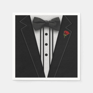 Serviette En Papier Black Tuxedo