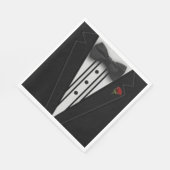 Serviette En Papier Black Tuxedo (Coin)