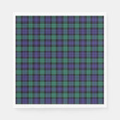 Serviette En Papier Black Watch Scottish Tartan (Devant)