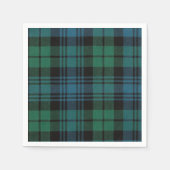 Serviette En Papier Black Watch Tartan Restored (Devant)
