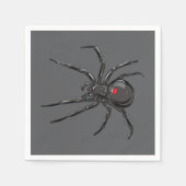 Serviette En Papier Black Widow Spider Dessin original (Devant)