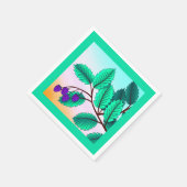 Serviette En Papier Blackberries sur une branche (Coin)