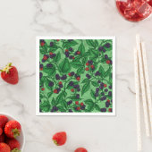 Serviette En Papier Blackberry en vert (En situation)