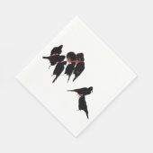 Serviette En Papier Blackbird Raven Crow Party (Coin)