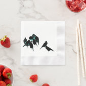 Serviette En Papier Blackbird Raven Crow Party (En situation)