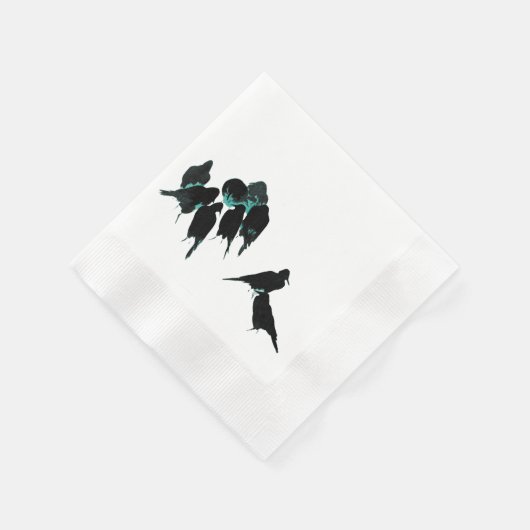 Serviette En Papier Blackbird Raven Crow Party (Coin)