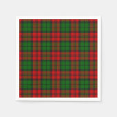 Serviette En Papier Blackwatch Campbell Tartan Red Green Plaid (Devant)