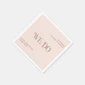 Serviette En Papier Blaire Neutral Mariage moderne (Coin)
