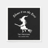 Serviette En Papier Blâmez-le sur la sorcière Boos (Devant)