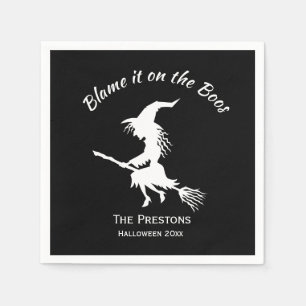 Serviette En Papier Blâmez-le sur la sorcière Boos