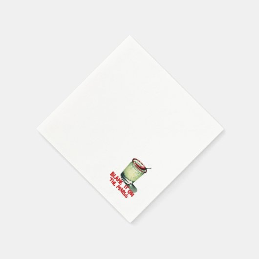 Serviette En Papier Blâmez-Le Sur Les Serviettes Margs (Coin)