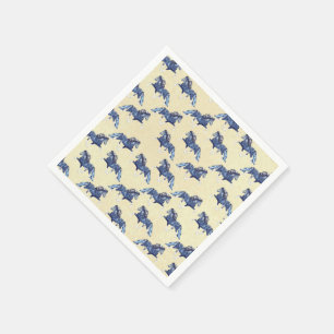 Serviette En Papier Blámóða