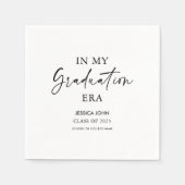 Serviette En Papier Blanc À l'époque de ma remise de diplôme drôle Rem (Devant)