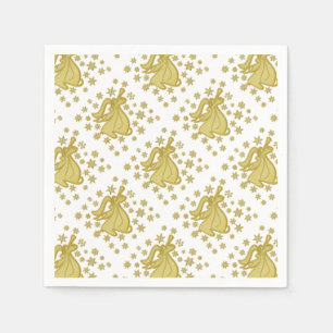 Serviette En Papier Blanc d'or d'ange