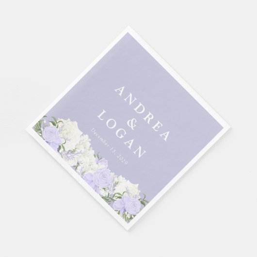 Serviette En Papier Blanc et périphérique | MARIAGE (Coin)