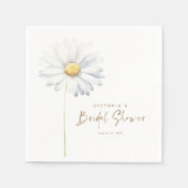 Serviette En Papier Blanc Fleur marguerite Élégant Cute Boho (Devant)