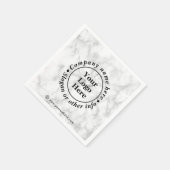 Serviette En Papier Blanc marbre (Coin)