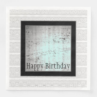 Serviette En Papier Blanc Noir Moderne Et Gris