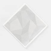 Serviette En Papier Blanc, simple, moderne, urbain, cool, motif tendan (Coin)