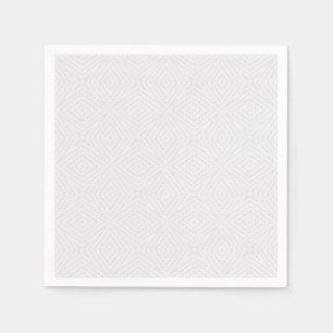 Serviette En Papier Blanc solide texturé.