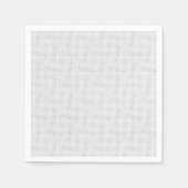 Serviette En Papier Blanc solide texturé. (Devant)