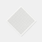 Serviette En Papier Blanc solide texturé. (Coin)