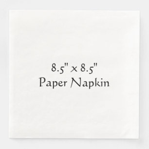 Serviette En Papier Blanc standard 21,59 cm x 21,59 cm pour salle à ma