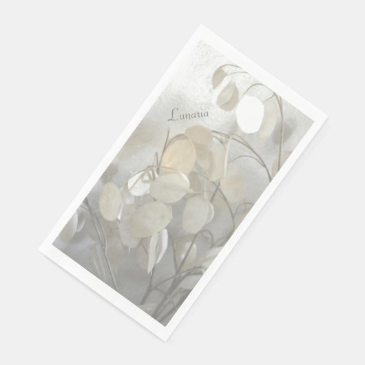 Serviette En Papier Blanche Lunaria argent Dollar élégant serviettes (Coin)
