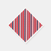 Serviette En Papier Blancs, Bleus Et Rouges (Coin)