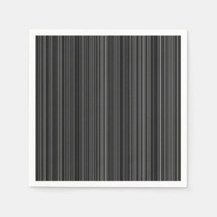 Serviette En Papier Blancs noir gris argenté