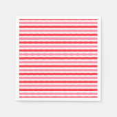 Serviette En Papier Blancs rouges roses d'été (Devant)