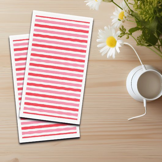 Serviette En Papier Blancs rouges roses d'été