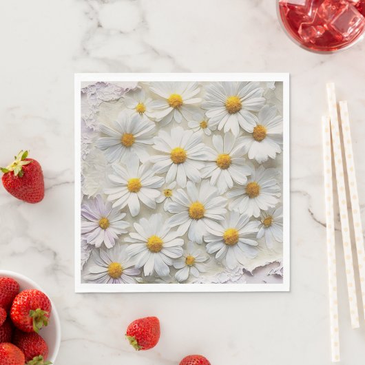 Serviette En Papier Blancs Sur Papier Distressé (En situation)