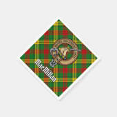 Serviette En Papier Blason de Clan MacMillan sur tartan (Coin)