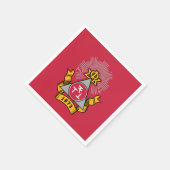 Serviette En Papier Blason Phi Sigma Kappa (Coin)