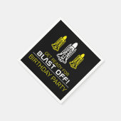 Serviette En Papier Blast Off ! Navettes spatiales, Anniversaire (Coin)