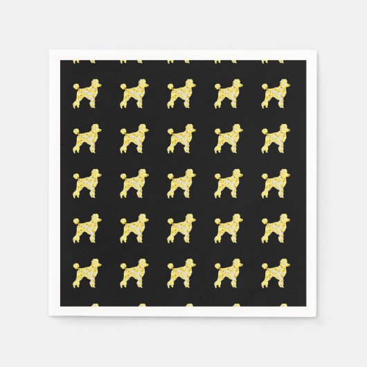 SERVIETTE EN PAPIER BLÉ POODLE (Devant)