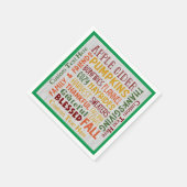 Serviette En Papier Blessé Grateful Automne Artwork Personnalisé (Coin)