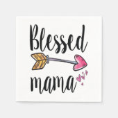 Serviette En Papier Blessed Mama Fête des Mères (Devant)