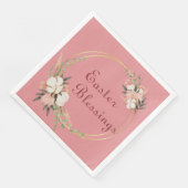 Serviette En Papier Blessures de Pâques Papier Napkin Floral Vaisselle (Coin)