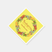 Serviette En Papier Blessures Thanksgiving (Coin)