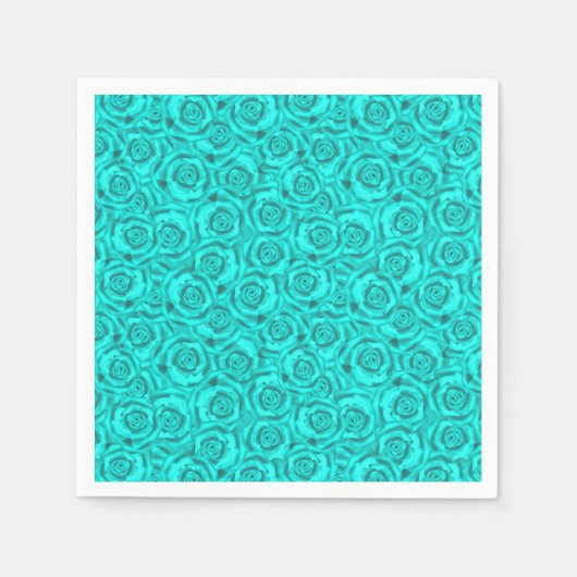 Serviette En Papier bleu (Devant)