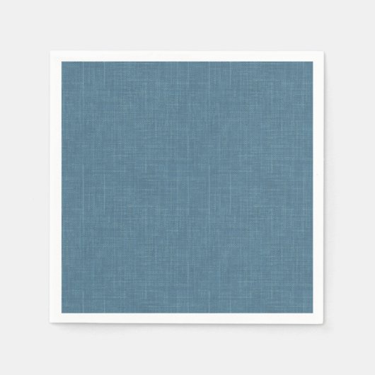 Serviette En Papier Bleu argon texturé. (Devant)