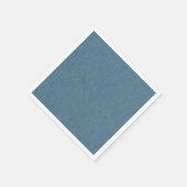 Serviette En Papier Bleu argon texturé. (Coin)