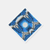 Serviette En Papier Bleu atomique (Coin)