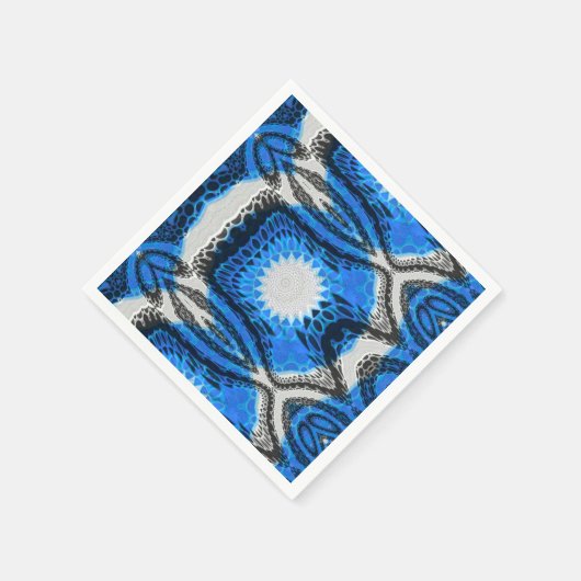 Serviette En Papier Bleu atomique (Coin)